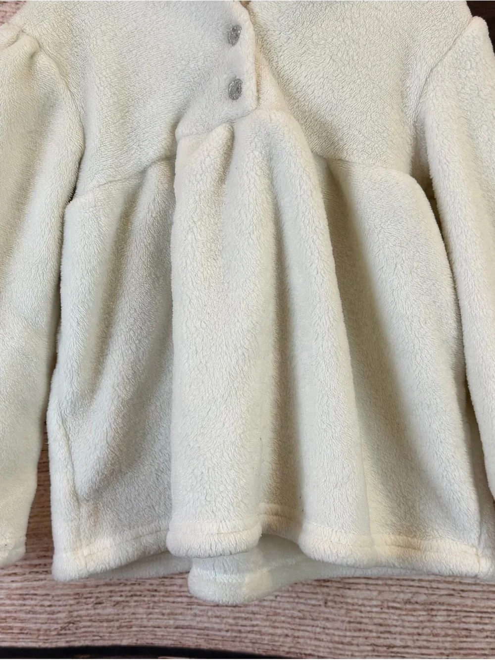 Quiltex Baby Toddler Girls Faux Fur Silver Unicorn Hooded Coat 2Y